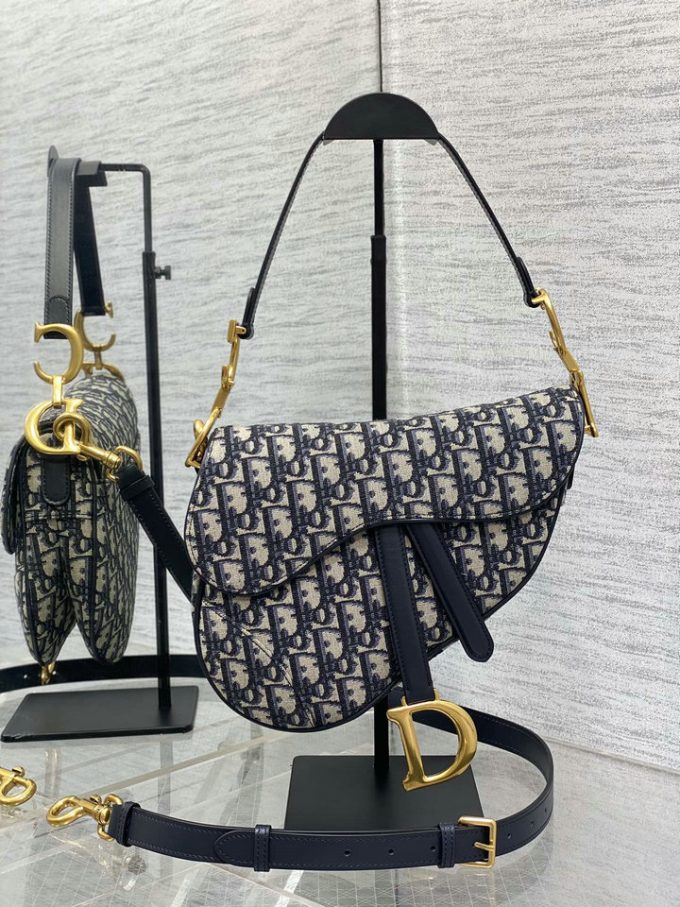 クリスチャンディオール 2025年 サドル ホーボーバッグ CHRISTIAN DIOR ショルダーバッグ オブリーク ジャカード