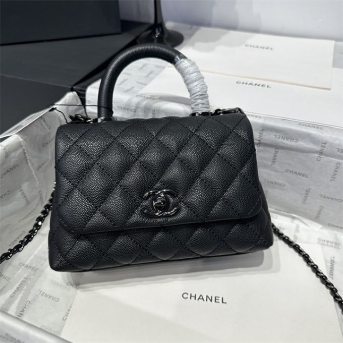 シャネル トップハンドルバッグ CHANEL ミニ トートバッグ ショルダーバッグ レディース - 画像 (2)