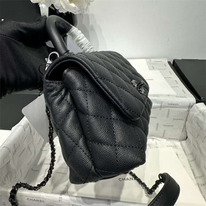 シャネル トップハンドルバッグ CHANEL ミニ トートバッグ ショルダーバッグ レディース - 画像 (3)