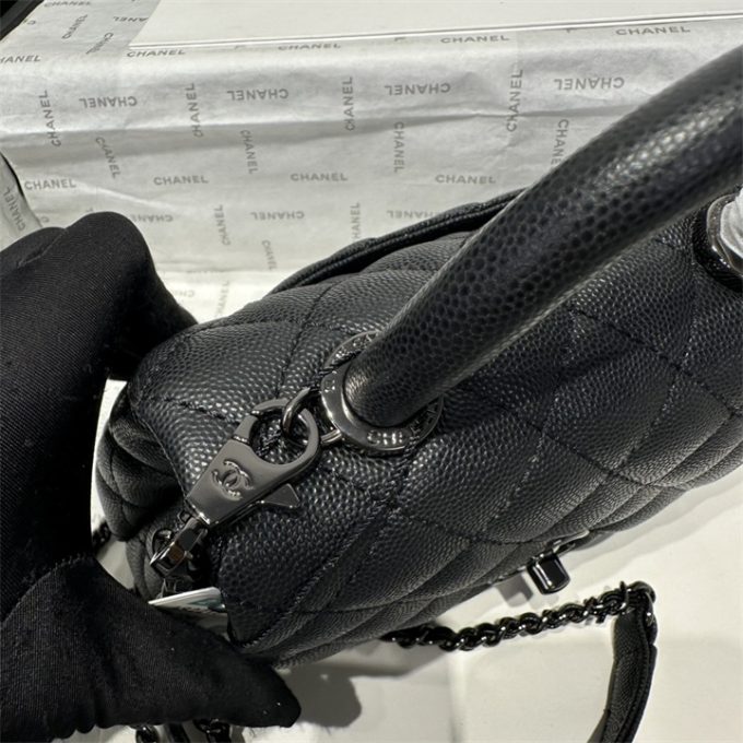 シャネル トップハンドルバッグ CHANEL ミニ トートバッグ ショルダーバッグ レディース - 画像 (9)