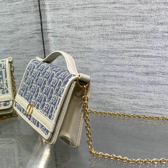 クリスチャンディオール 2025年 30 モンテーニュ Cigale CHRISTIAN DIOR チェーンポーチ ショルダーバッグ オブリークジャカード レディース - 画像 (2)
