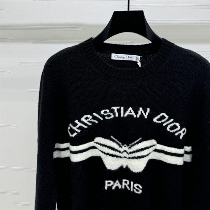 クリスチャンディオール セーター 2025年 DIOR  ロングスリーブ ウールニット トップス クルーネック レディース - 画像 (4)