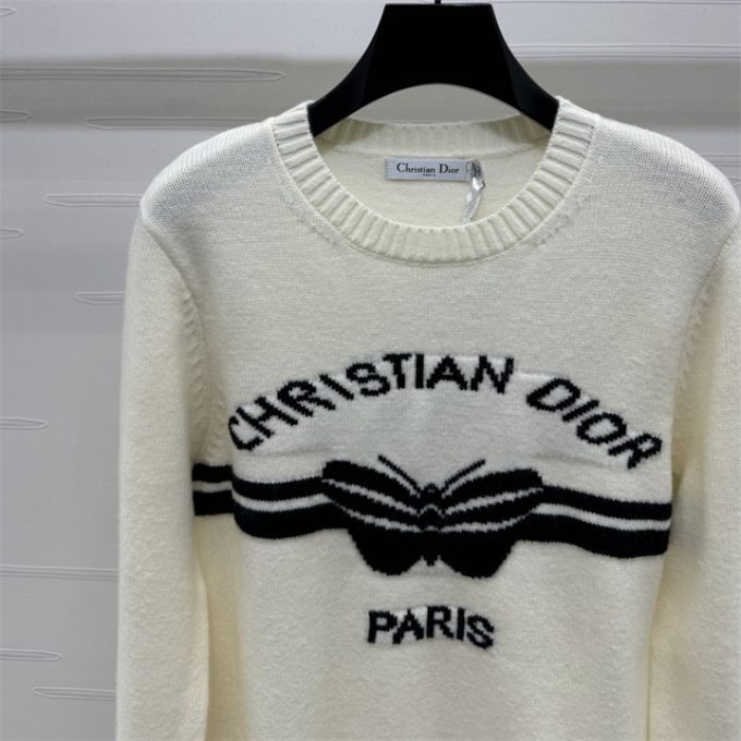 クリスチャンディオール セーター 2025年 DIOR  ロングスリーブ ウールニット トップス クルーネック レディース - 画像 (10)