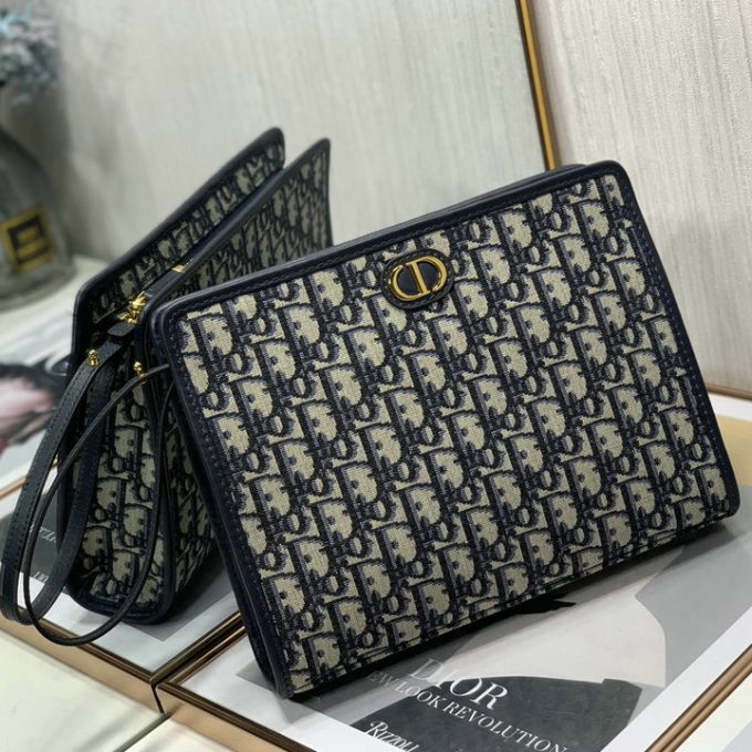 クリスチャンディオール 2025年 30 モンテーニュ ポーチ CHRISTIAN DIOR クラッチバッグ ストラップ付き 手持ちかばん - 画像 (3)