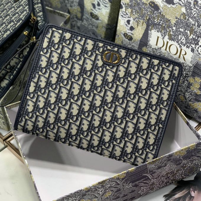 クリスチャンディオール 2025年 30 モンテーニュ ポーチ CHRISTIAN DIOR クラッチバッグ ストラップ付き 手持ちかばん - 画像 (4)