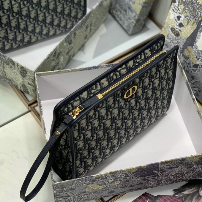 クリスチャンディオール 2025年 30 モンテーニュ ポーチ CHRISTIAN DIOR クラッチバッグ ストラップ付き 手持ちかばん - 画像 (7)
