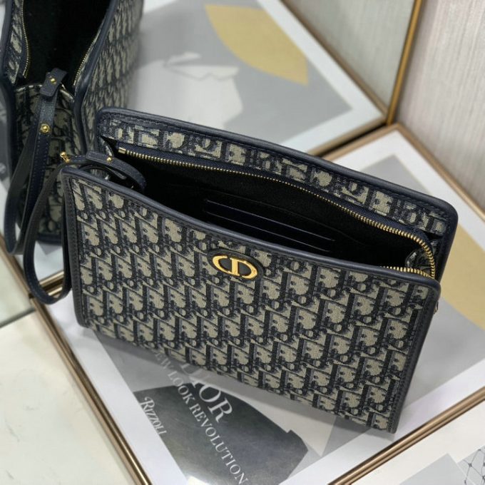 クリスチャンディオール 2025年 30 モンテーニュ ポーチ CHRISTIAN DIOR クラッチバッグ ストラップ付き 手持ちかばん - 画像 (8)