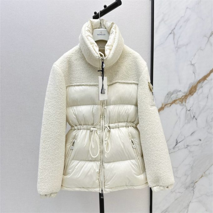 モンクレール ロングスリーブ ダウン 2025年 MONCLER ウール ジップジャケット アウターコート レディース