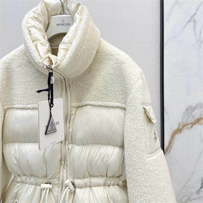 モンクレール ロングスリーブ ダウン 2025年 MONCLER ウール ジップジャケット アウターコート レディース - 画像 (3)
