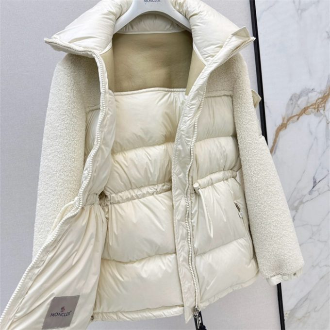 モンクレール ロングスリーブ ダウン 2025年 MONCLER ウール ジップジャケット アウターコート レディース - 画像 (4)