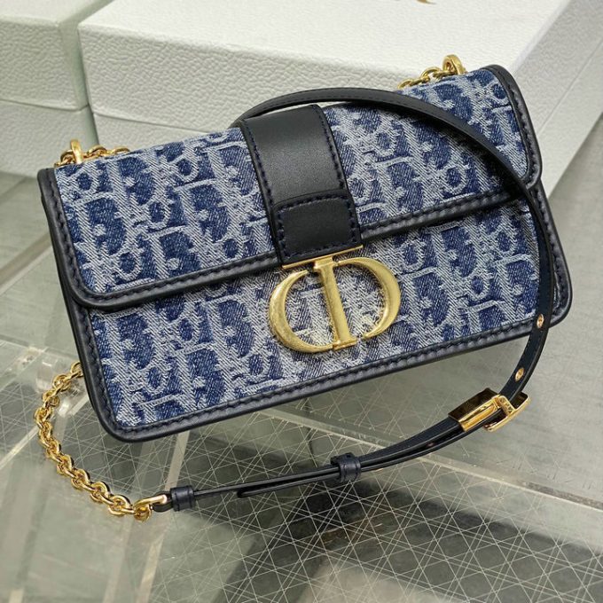 クリスチャンディオール 2025年 30 モンテーニュ イーストウエスト CHRISTIAN DIOR チェーンポーチ ショルダーバッグ オブリークジャカード レディース - 画像 (2)