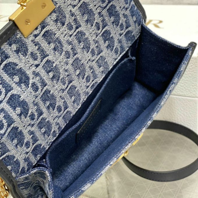 クリスチャンディオール 2025年 30 モンテーニュ イーストウエスト CHRISTIAN DIOR チェーンポーチ ショルダーバッグ オブリークジャカード レディース - 画像 (5)