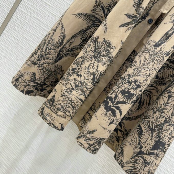 クリスチャンディオール ワンピース 2025年 CHRISTIAN DIOR ディオリビエラ ミディシャツドレス トワル ドゥ ジュイ パームズ - 画像 (6)