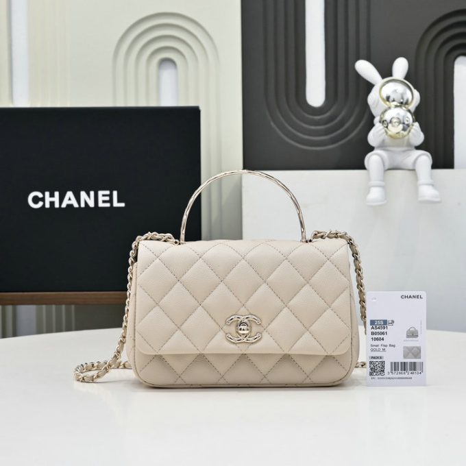 シャネル 2025年 ミニ トートバッグ CHANEL ハンドバッグ 2way ショルダーバッグ レディース キャビアスキン