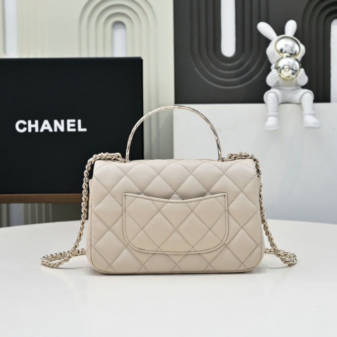 シャネル 2025年 ミニ トートバッグ CHANEL ハンドバッグ 2way ショルダーバッグ レディース キャビアスキン - 画像 (3)