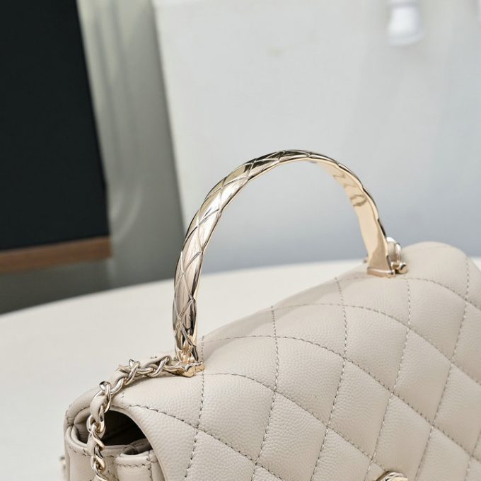 シャネル 2025年 ミニ トートバッグ CHANEL ハンドバッグ 2way ショルダーバッグ レディース キャビアスキン - 画像 (9)