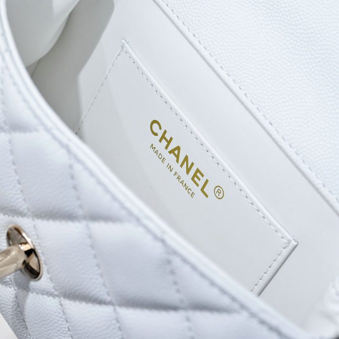 シャネル 2025年 ミニ トートバッグ CHANEL ハンドバッグ 2way ショルダーバッグ レディース キャビアスキン シルバー金具 - 画像 (6)