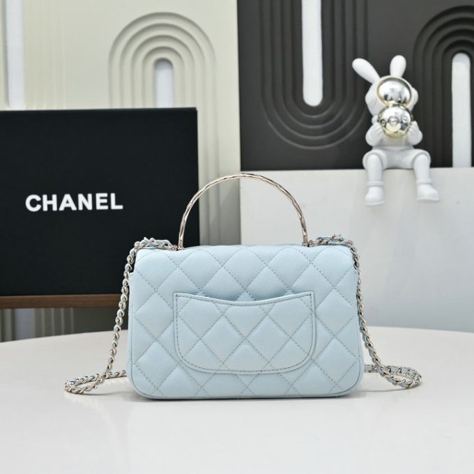 シャネル 2025年 ミニ トートバッグ CHANEL ハンドバッグ 2way ショルダーバッグ レディース キャビアスキン - 画像 (3)