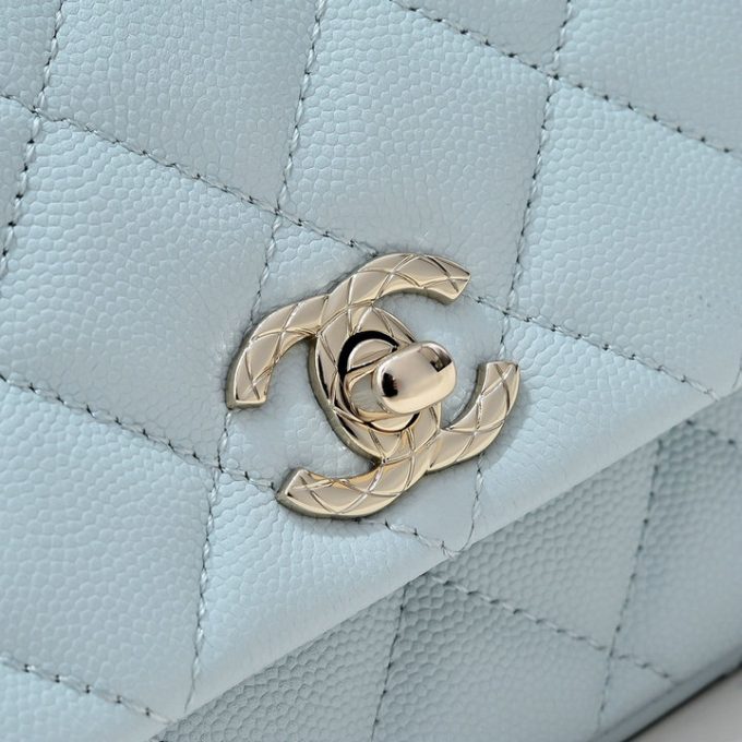 シャネル 2025年 ミニ トートバッグ CHANEL ハンドバッグ 2way ショルダーバッグ レディース キャビアスキン - 画像 (8)