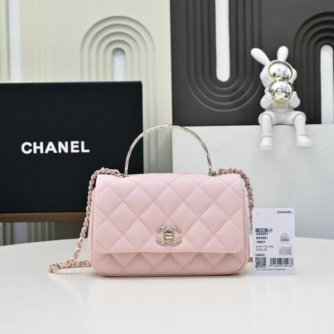 　	 シャネル 2025年 ミニ トートバッグ CHANEL ハンドバッグ 2way ショルダーバッグ レディース キャビアスキン