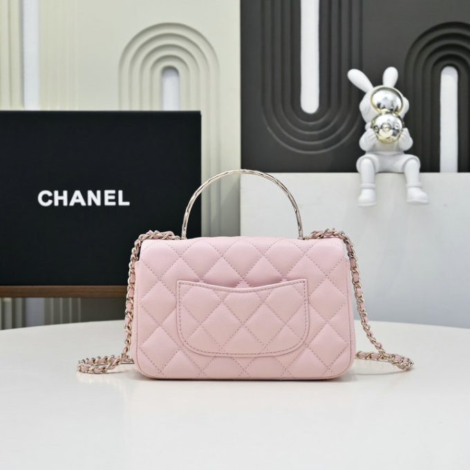　	 シャネル 2025年 ミニ トートバッグ CHANEL ハンドバッグ 2way ショルダーバッグ レディース キャビアスキン - 画像 (3)