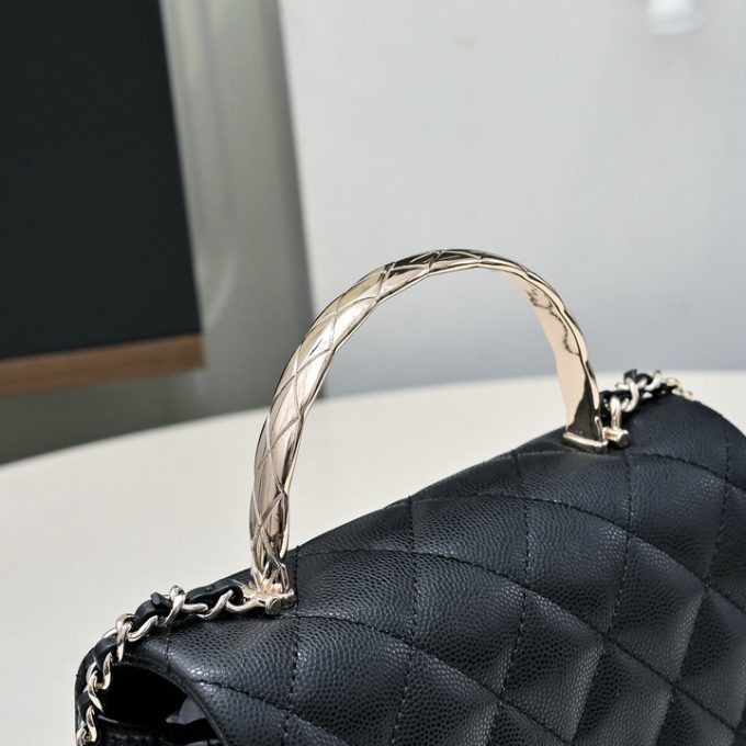 シャネル 2025年 ミニ トートバッグ CHANEL ハンドバッグ 2way ショルダーバッグ キャビアスキン ゴールド金具 レディース - 画像 (9)