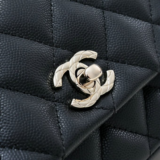 シャネル 2025年 ミニ トートバッグ CHANEL ハンドバッグ 2way ショルダーバッグ キャビアスキン ゴールド金具 レディース - 画像 (8)