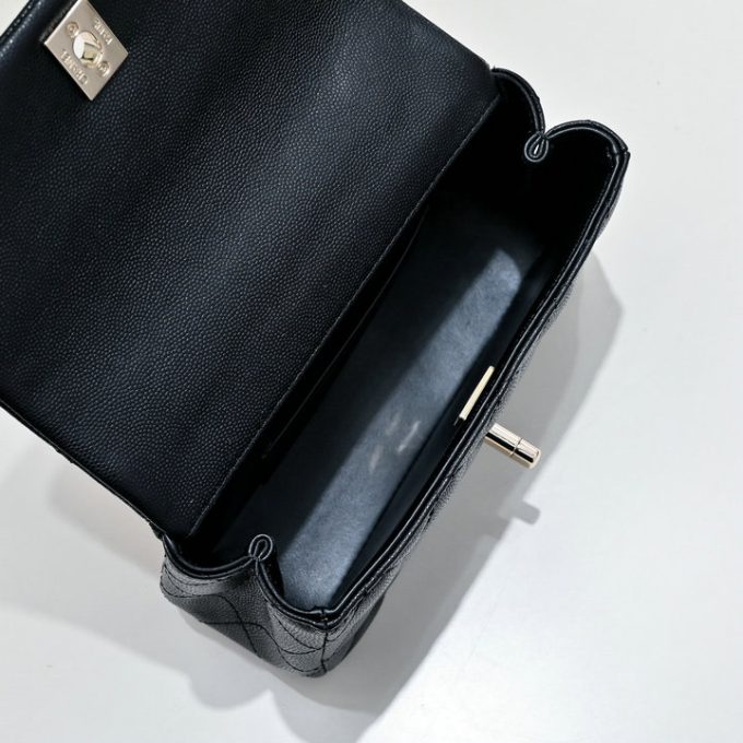 シャネル 2025年 ミニ トートバッグ CHANEL ハンドバッグ 2way ショルダーバッグ キャビアスキン ゴールド金具 レディース - 画像 (5)