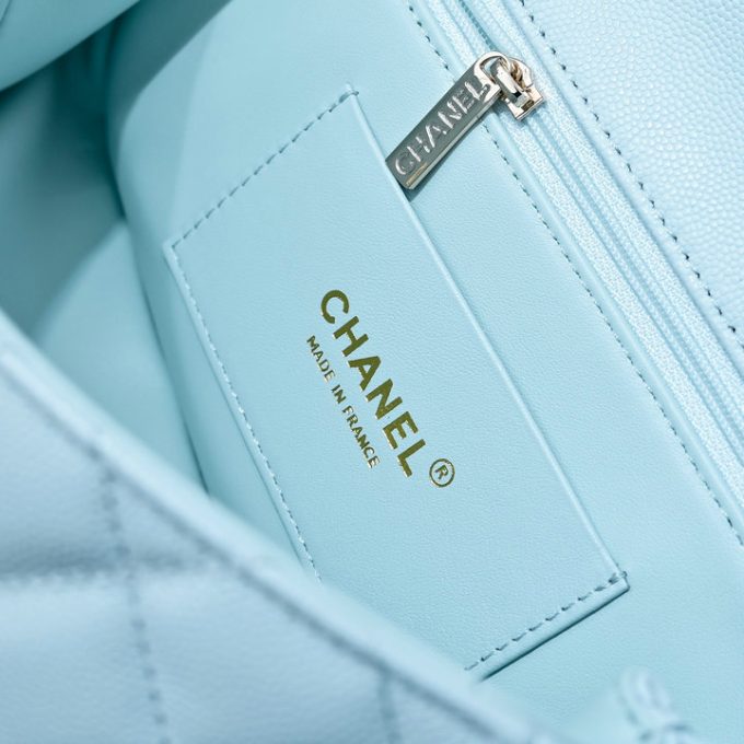 シャネル 2025年 スモール トートバッグ CHANEL ハンドバッグ 2way ショルダーバッグ レディース キャビアスキン - 画像 (7)