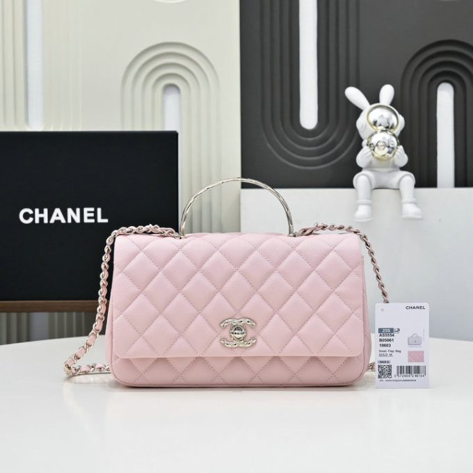 シャネル 2025年 スモール トートバッグ CHANEL ハンドバッグ 2way ショルダーバッグ レディース キャビアスキン