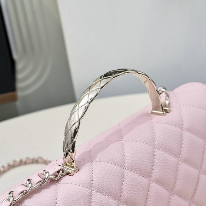 シャネル 2025年 スモール トートバッグ CHANEL ハンドバッグ 2way ショルダーバッグ レディース キャビアスキン - 画像 (9)