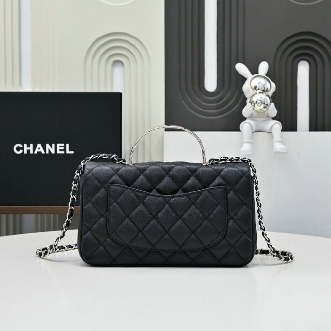 シャネル 2025年 スモール トートバッグ CHANEL ハンドバッグ 2way ショルダーバッグ レディース キャビアスキン - 画像 (3)