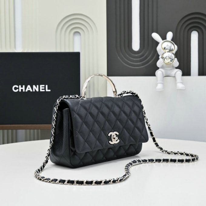 シャネル 2025年 スモール トートバッグ CHANEL ハンドバッグ 2way ショルダーバッグ レディース キャビアスキン - 画像 (2)