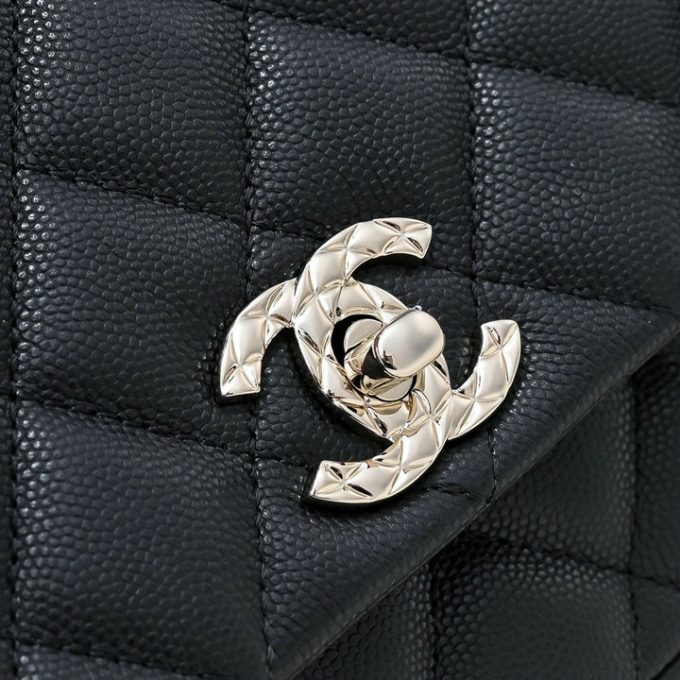 シャネル 2025年 スモール トートバッグ CHANEL ハンドバッグ 2way ショルダーバッグ レディース キャビアスキン - 画像 (8)
