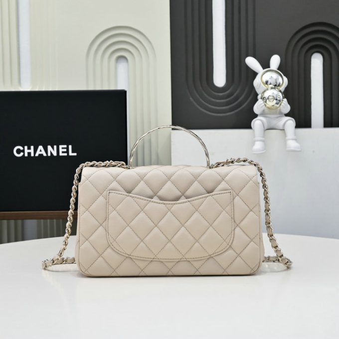 シャネル 2025年 スモール トートバッグ CHANEL ハンドバッグ 2way ショルダーバッグ レディース キャビアスキン - 画像 (3)