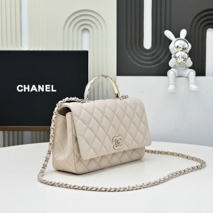 シャネル 2025年 スモール トートバッグ CHANEL ハンドバッグ 2way ショルダーバッグ レディース キャビアスキン - 画像 (2)
