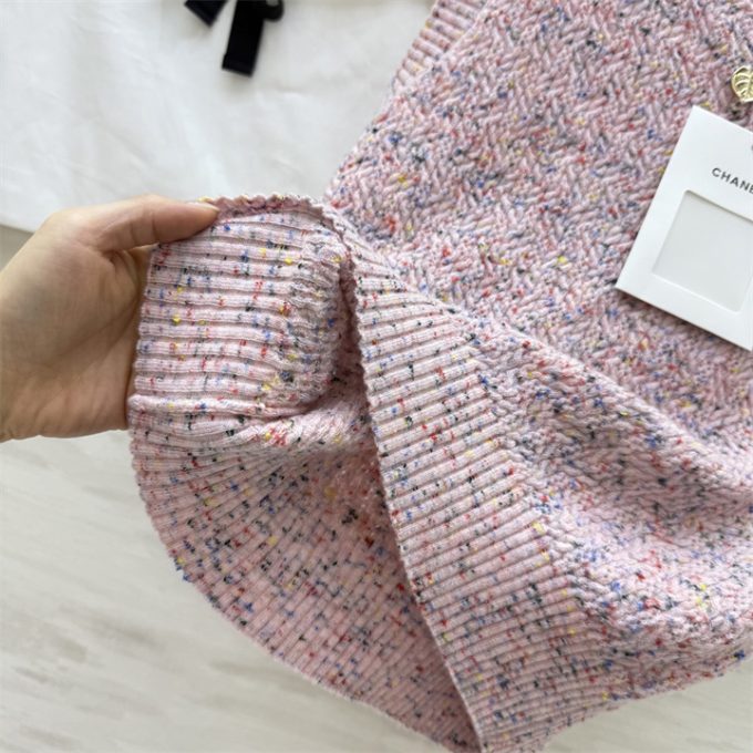 シャネル ノースリーブ セーター 2025年 CHANEL ニットベスト カシミヤ タンクトップ セーター クルーネック レディース - 画像 (7)