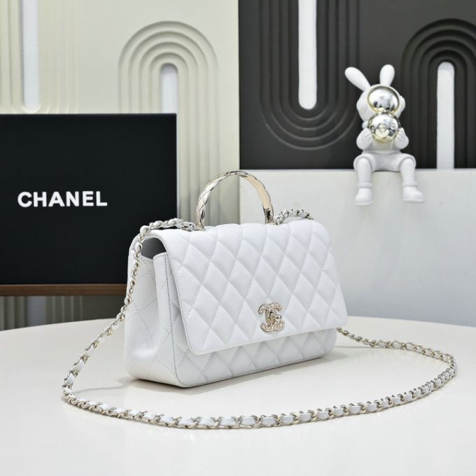 シャネル 2025年 スモール トートバッグ CHANEL ハンドバッグ 2way ショルダーバッグ レディース キャビアスキン - 画像 (2)