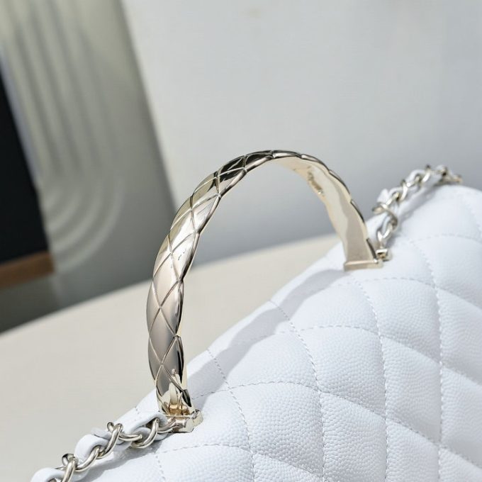 シャネル 2025年 スモール トートバッグ CHANEL ハンドバッグ 2way ショルダーバッグ レディース キャビアスキン - 画像 (9)