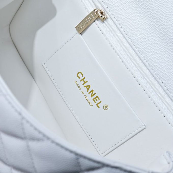 シャネル 2025年 スモール トートバッグ CHANEL ハンドバッグ 2way ショルダーバッグ レディース キャビアスキン - 画像 (6)