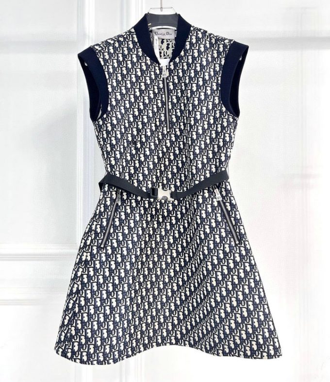 クリスチャンディオール ワンピース 2025年 CHRISTIAN DIOR ディオリビエラ ショートドレス オブリーク ジャカード - 画像 (8)