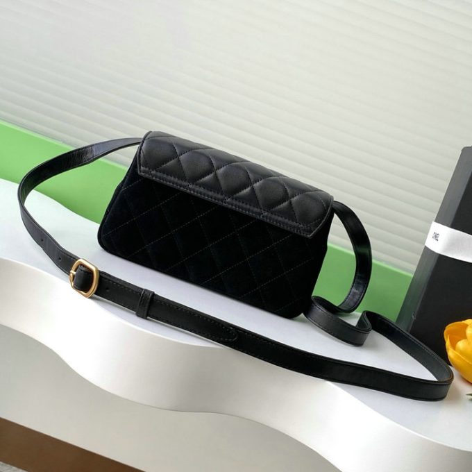 シャネル 2025年 スモール ショルダーバッグ CHANEL スマートフォンかばん スエード レディース - 画像 (3)