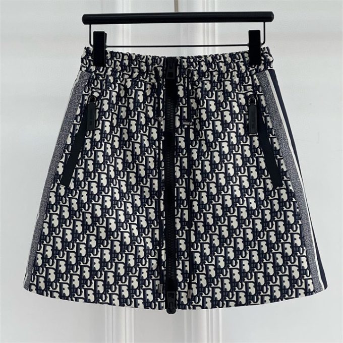 クリスチャンディオール スカート 2025年 CHRISTIAN DIOR オブリーク ジャカード ミニスカート シンプル おしゃれ レディース