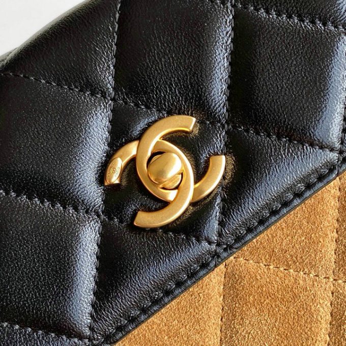 シャネル 2025年 スモール ショルダーバッグ CHANEL スマートフォンかばん スエード レディース - 画像 (9)