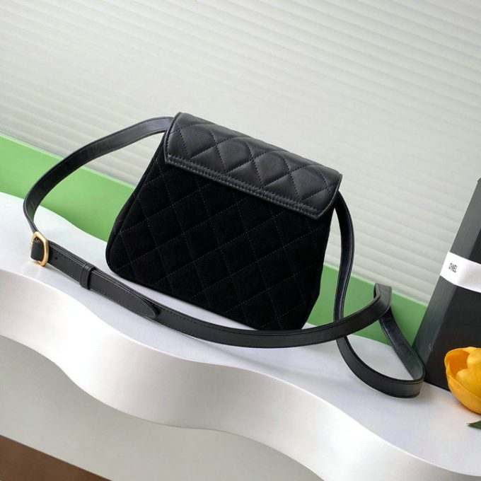 シャネル 2025年 スモール ショルダーバッグ CHANEL スマートフォンかばん スエード レディース - 画像 (3)
