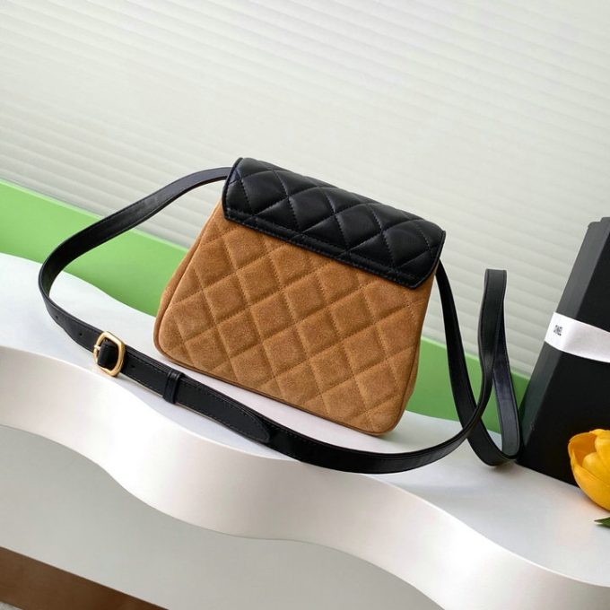 シャネル 2025年 スモール ショルダーバッグ CHANEL スマートフォンかばん スエード レディース - 画像 (3)