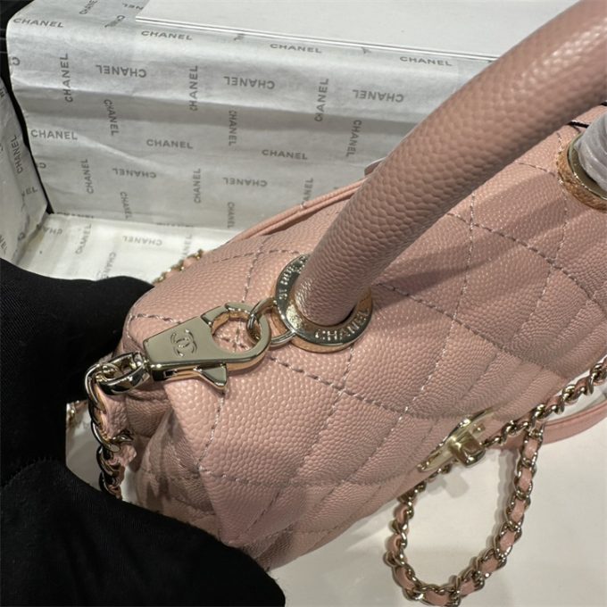 シャネル トップハンドルバッグ CHANEL ミニ トートバッグ ショルダーバッグ レディース - 画像 (9)