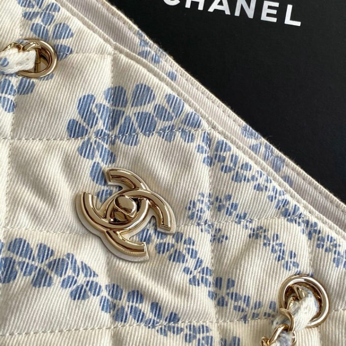 シャネル 2025年 ミディアム ハンドバッグ CHANEL ショルダーバッグ サンドバッグ キャンパス レディース - 画像 (8)