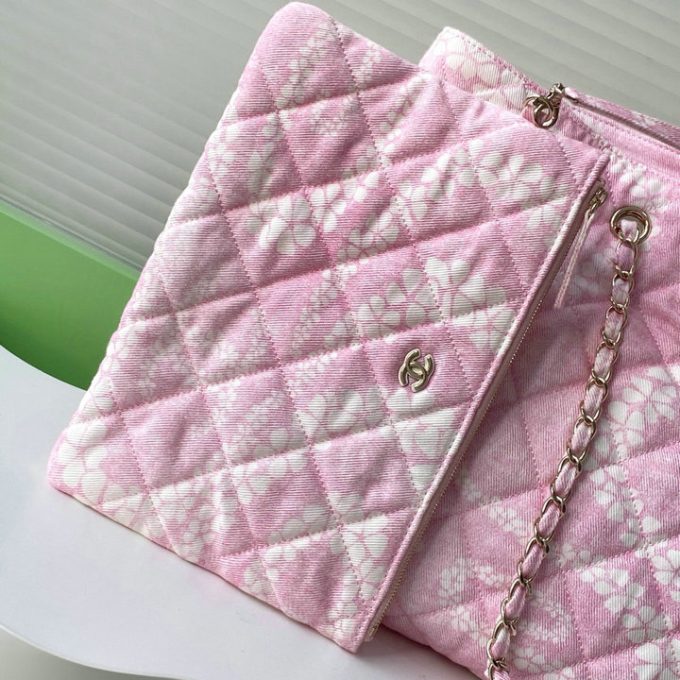 シャネル 2025年 ミディアム ハンドバッグ CHANEL ショルダーバッグ サンドバッグ キャンパス レディース - 画像 (8)