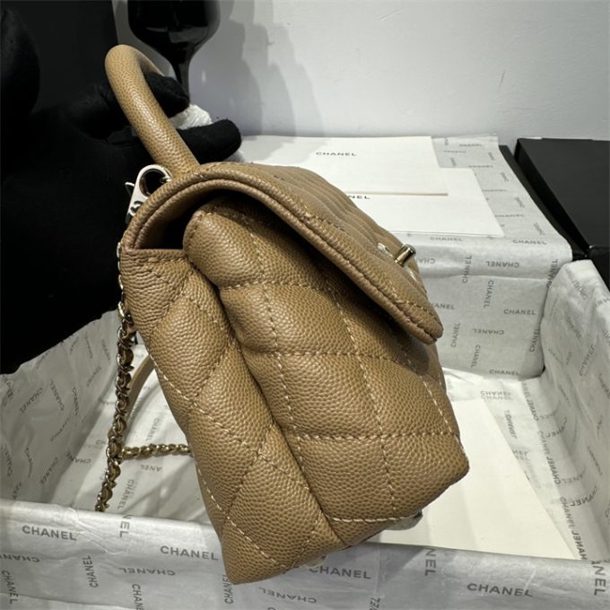 シャネル トップハンドルバッグ CHANEL ミニ トートバッグ ショルダーバッグ レディース - 画像 (3)